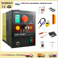 sunkko 709plus spot welding 4 3kw high power pulse lithium battery spot welder handheld butt welding soldering irons welding pen