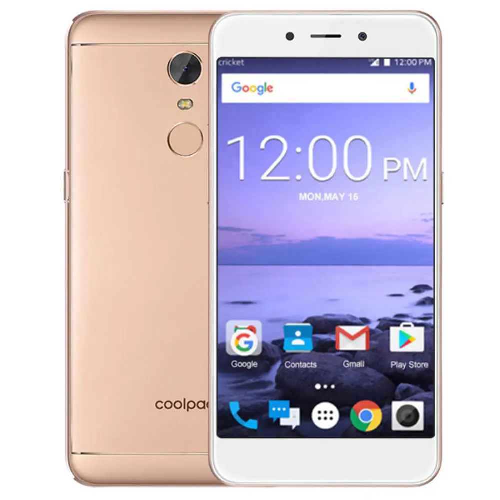 Мобильный телефон Coolpad E2, глобальная версия, 5,0 дюймов, отпечаток пальца, 2 ГБ, 16 ГБ, Четырехъядерный Смартфон Snapdragon 210, 4G