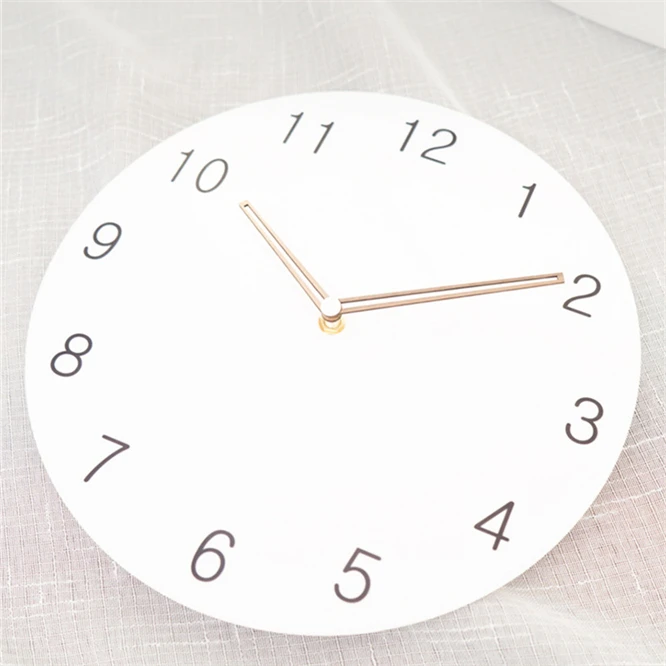 

Nordic Simple Wooden Wall Clock Number Creative Hanging Clocks Quiet Wall Clocks Modern Watches Decoration Home Living Room