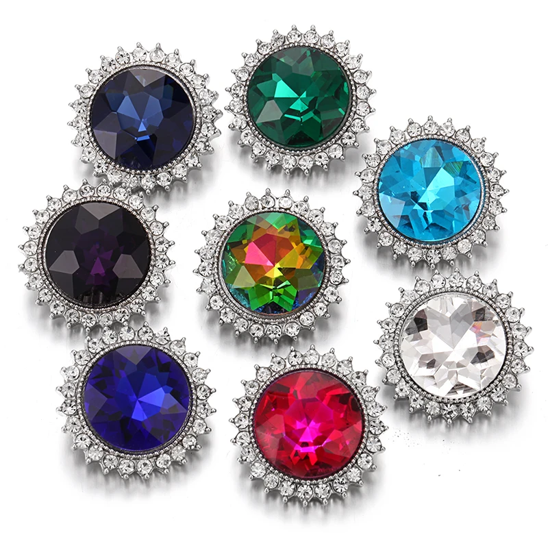 10 шт./лот новинка 18 мм ювелирное изделие разноцветные стразы цветок