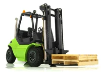 114 RC Hydraulic Forklift Simulation Metal Scale Forklift Model Warehouse Truck Engineering Truck Boy Gift Toy