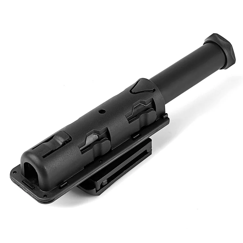 

360 Degree Rotation GAS Baton Holster Extensible Black Baton Holder Case Pouch for outdoor police baton telescopic self defense