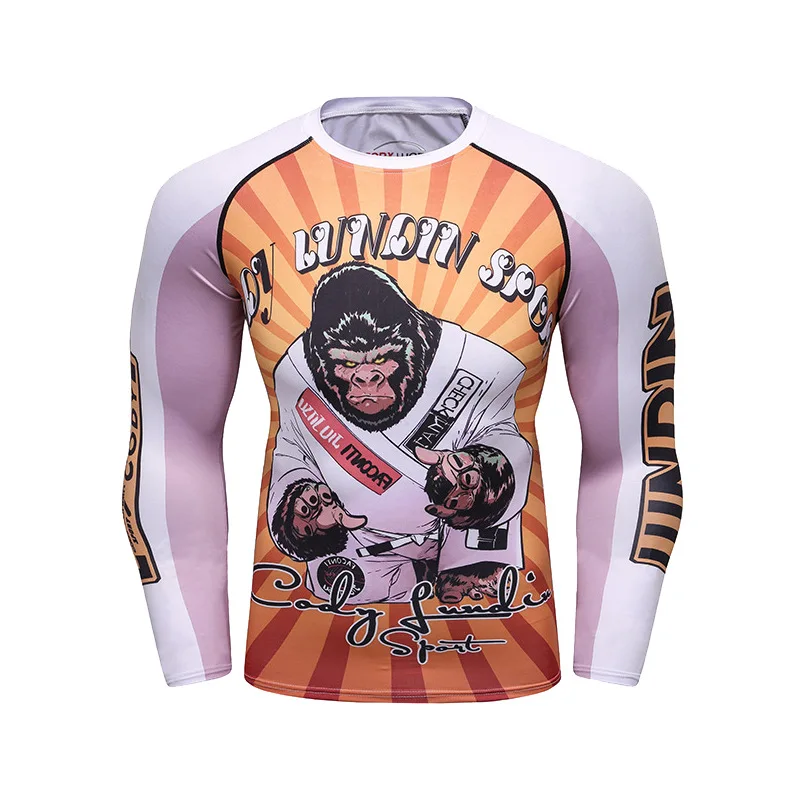 Футболка мужская Спортивная с длинным рукавом компрессионная быстросохнущая