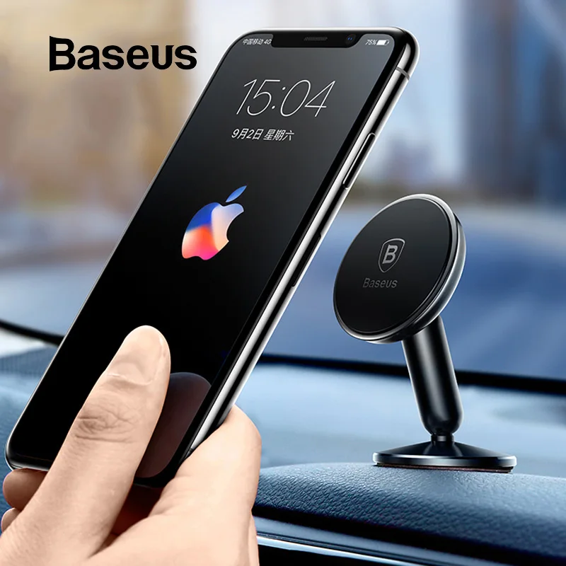 Универсальный автомобильный держатель Baseus для мобильного телефона, автомобильный держатель для телефона, автомобильный магнитный держатель для телефона на 360 градусов
