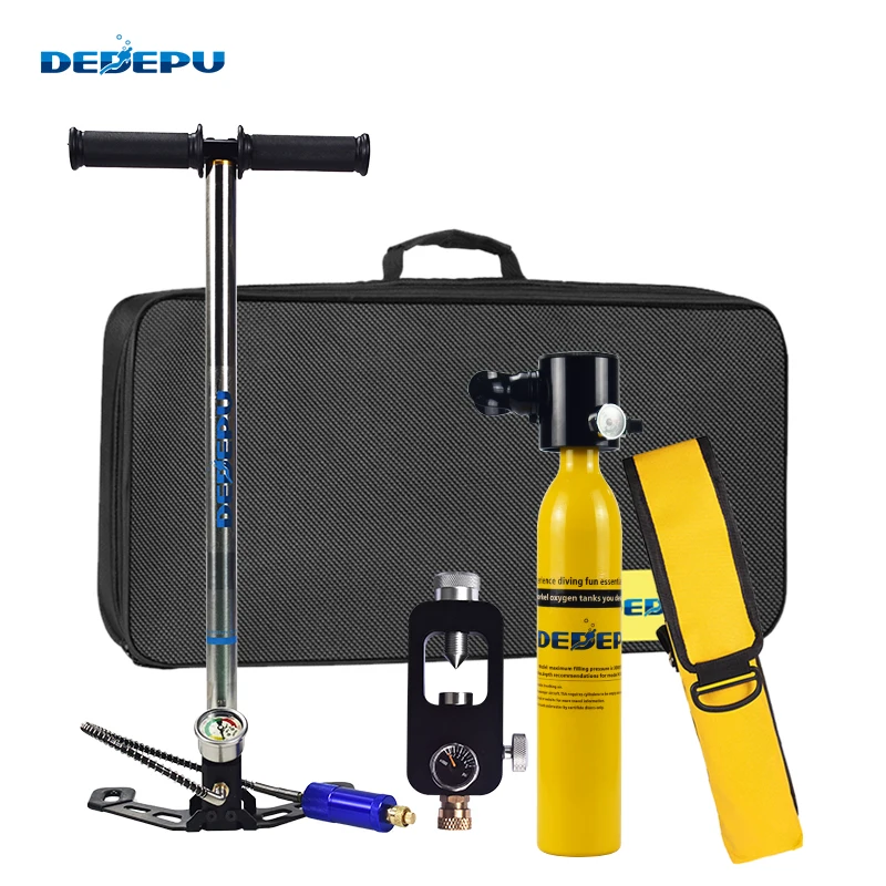 

DEDEPU 0.5L Oxygen Bottle Set Adult Swimming Equipment Mini Diving Oxygen Tank Underwater Snorkel Respirator 6-10 Minutes