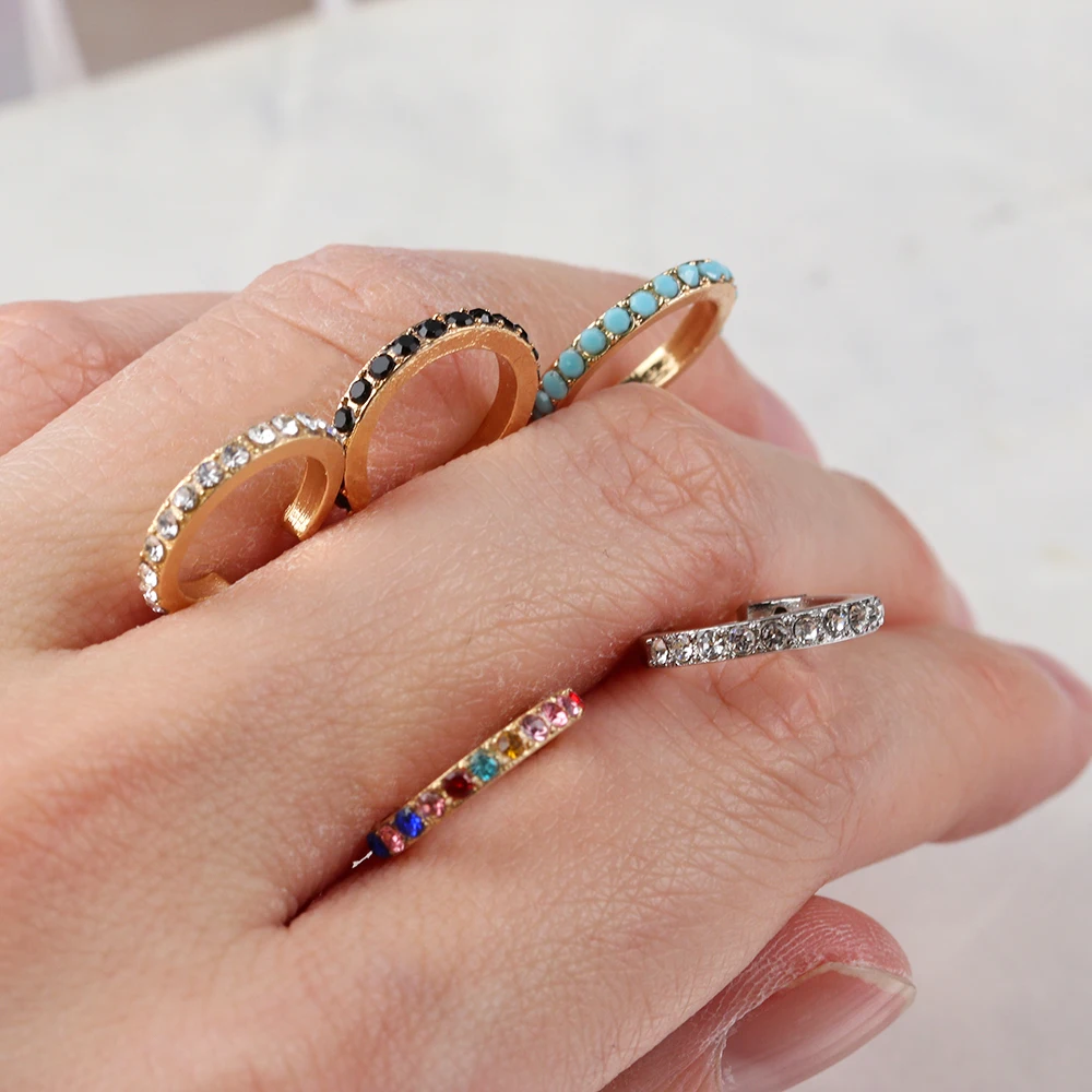 Минималистичные серьги-каффы с фианитами серьги-клипсы в Корейском стиле без