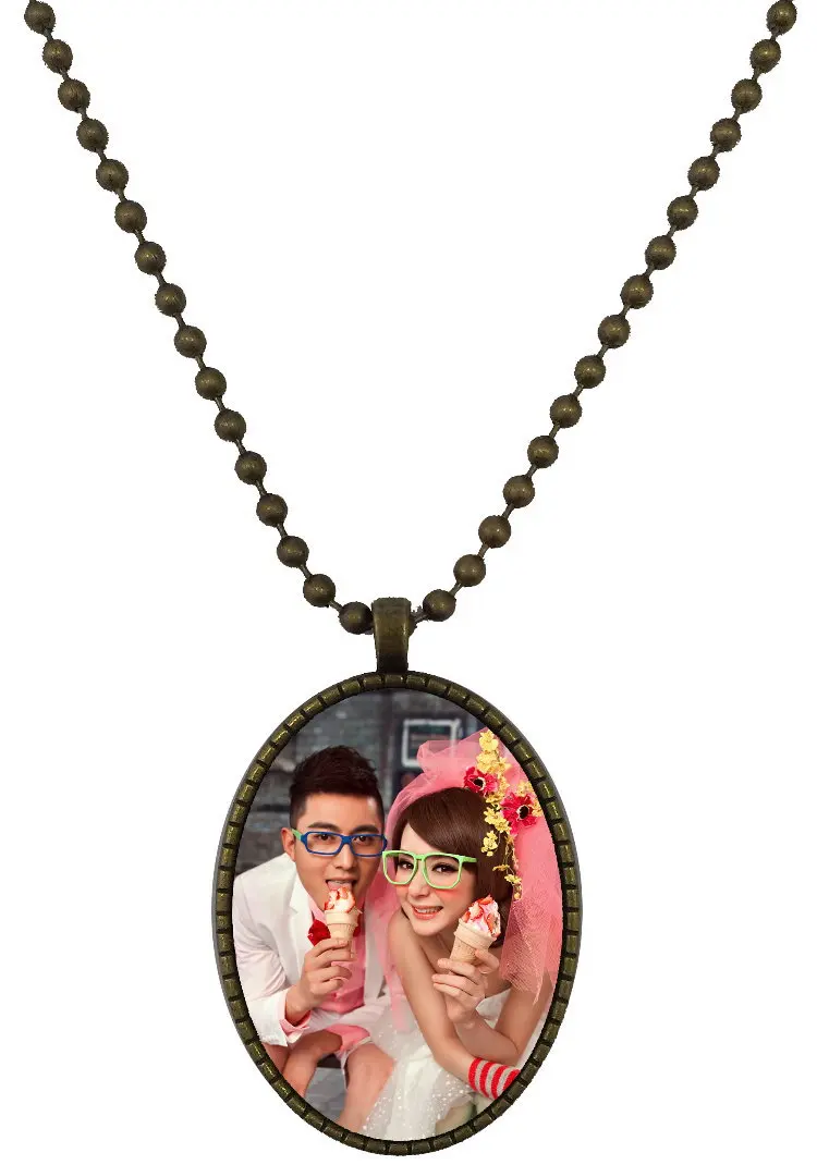 Бесплатная доставка нестандартная Сублимация пустые бронзовые ожерелья