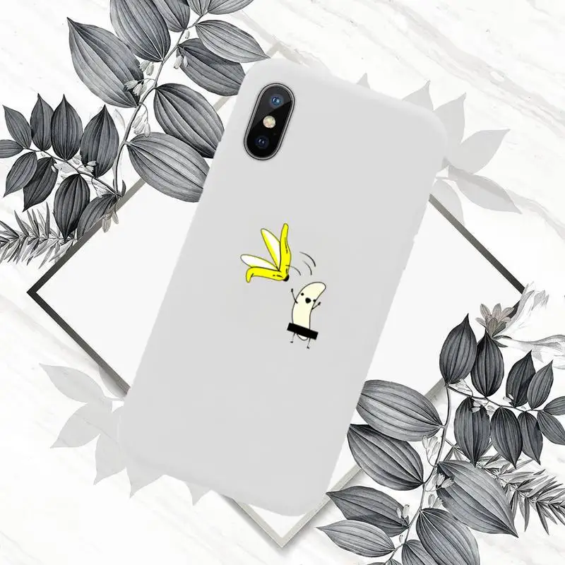 

Funny Banana Avocado Phone Case Candy Color for iPhone 11 12 mini pro XS MAX 8 7 6 6S Plus X SE 2020 XR