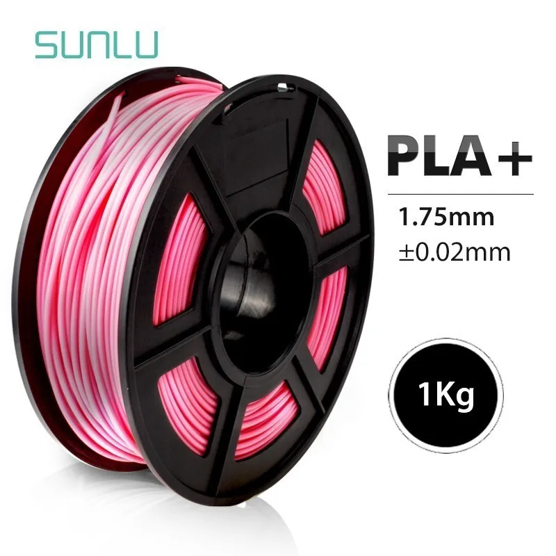PLA PLUS-PINK Нить для 3D-принтера PLA Plus 1,75 мм, Высококачественная нить PLA с низкой усадкой, расходный материал для 3d принтеров и 3d ручек, 1 кг - Цвет: PLA PLUS-PINK