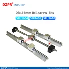 Запчасти для ЧПУ SFU1604 SFU1605 SFU1610 RM1605 RM1604 RM1610, шариковый винт + SBR16 Rail SBR16UU BK12 BF12