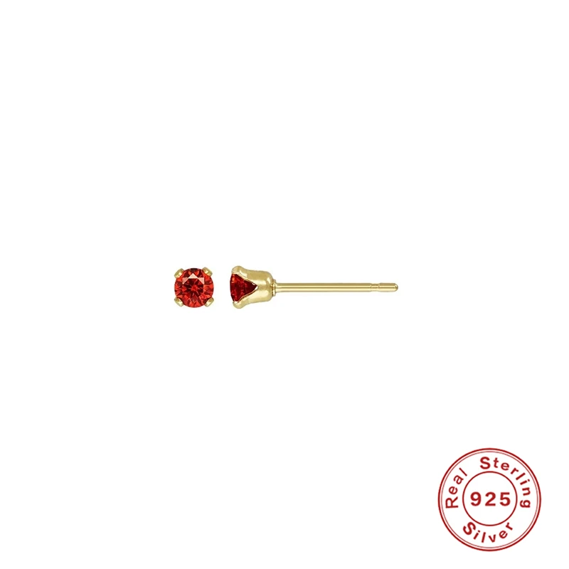 Женские серьги-гвоздики ROXI Mini из стерлингового серебра 925 пробы с камнями по