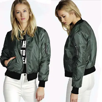 Женская ветровка с длинным рукавом тонкая|padded bomber jacket|bomber jacketfashion jacket |