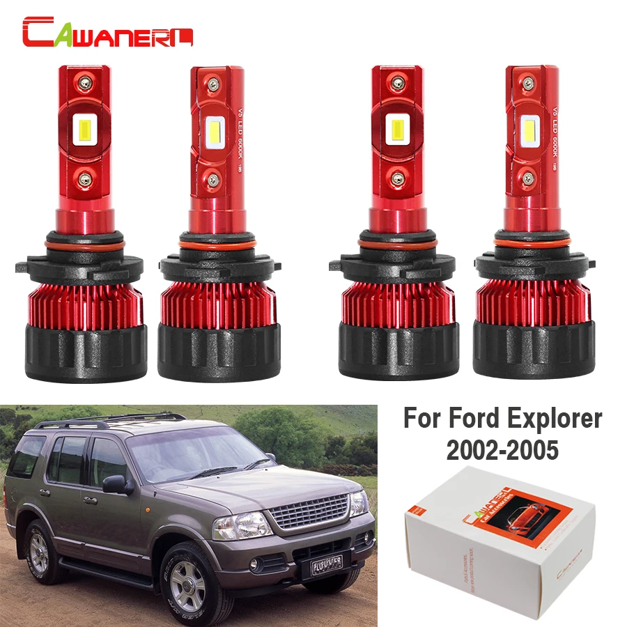 Cawanerl для Ford Explorer 2002 2003 2004 2005 Автомобильная светодиодный ная Лампа фара ближний
