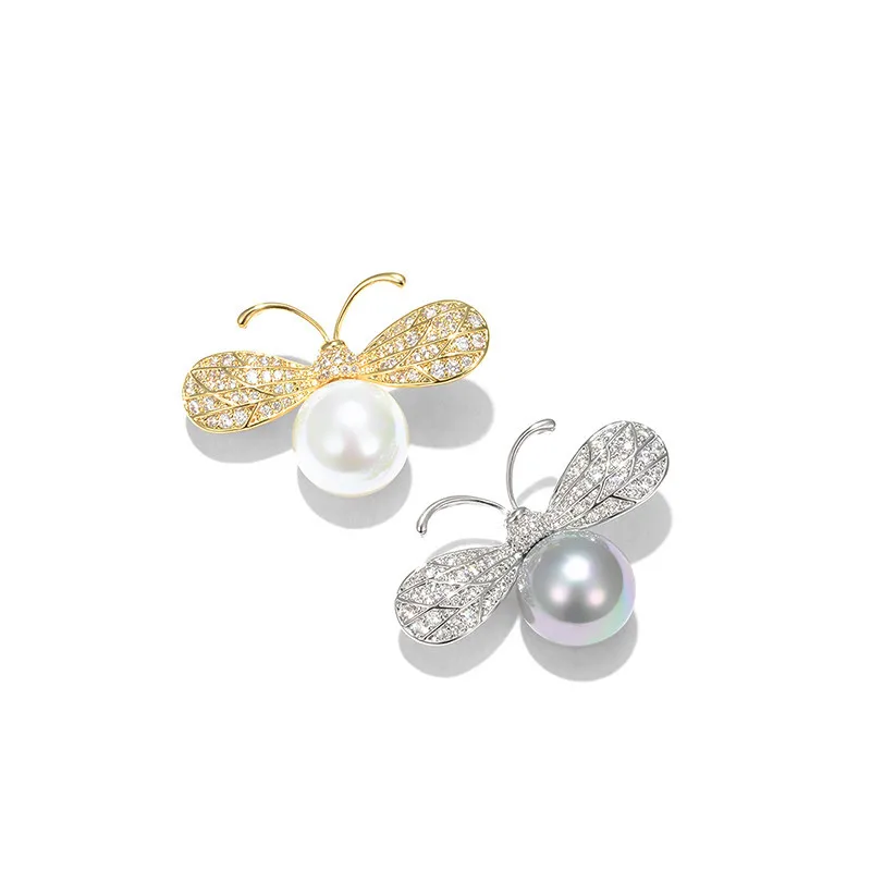 Маленькие стразы кристаллы цветок золото серебро броши для женщин костюм