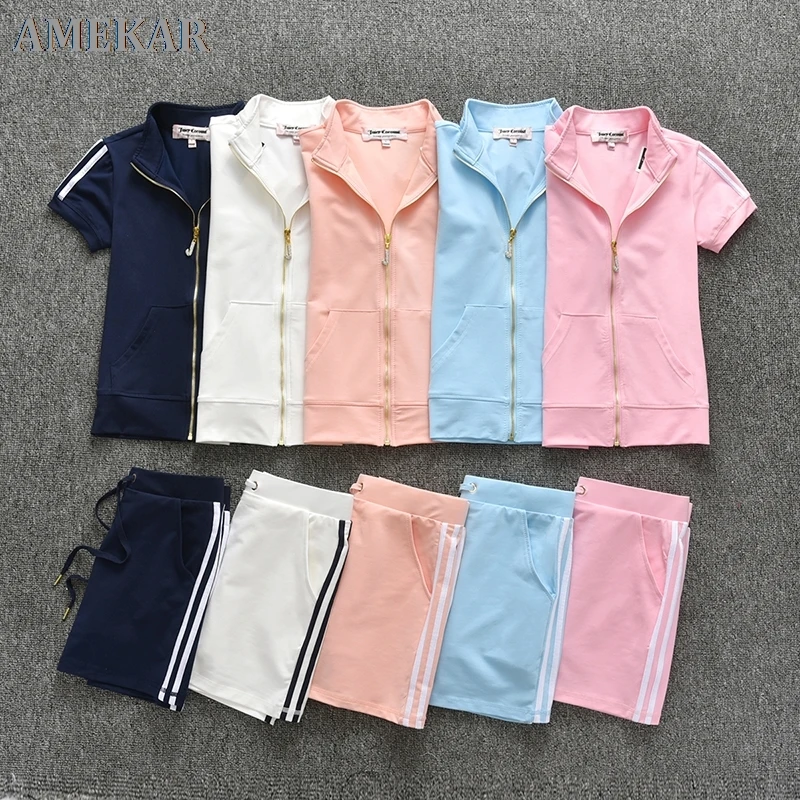 

Summer Short Skirt Suit Women Straight Tracksuit Cotton Hoodies Middle Waist Mini Skirts Lining With Shorts Sexy Sportswear