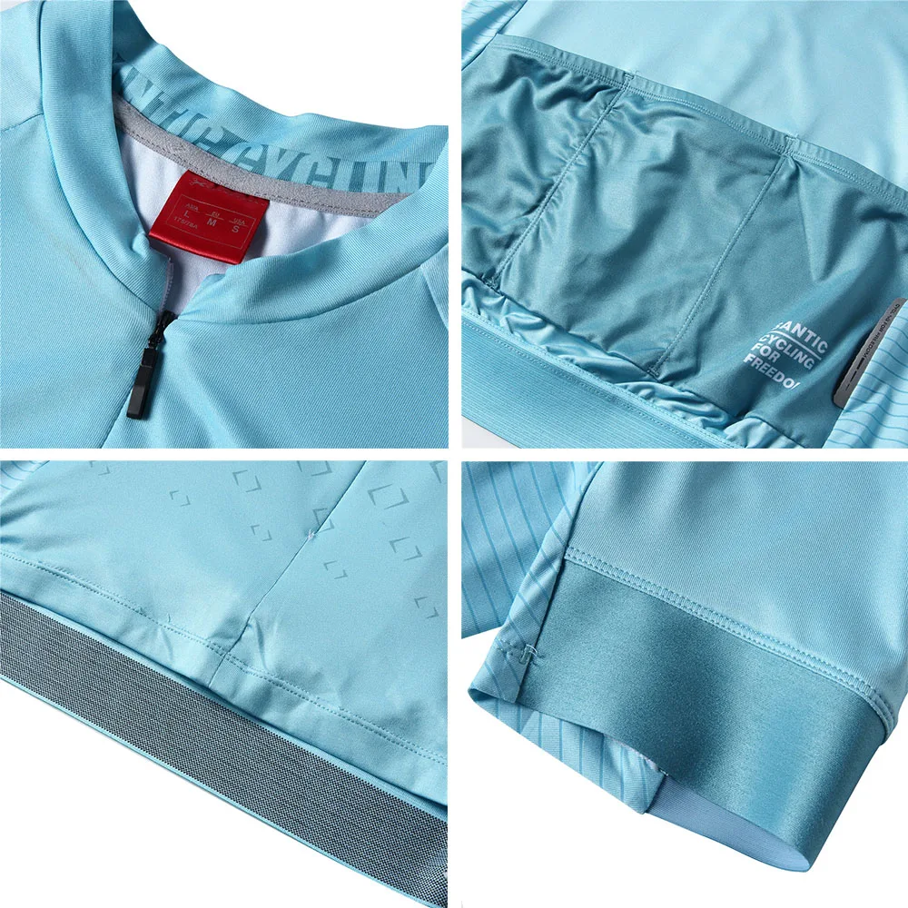 Велосипедная футболка Santic мужская дышащая сетчатая рубашка с короткими рукавами