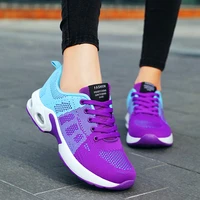 air cushion sneakers women breathable lightweight lace up shock absorption casual sports running shoes women vulcanized shoes