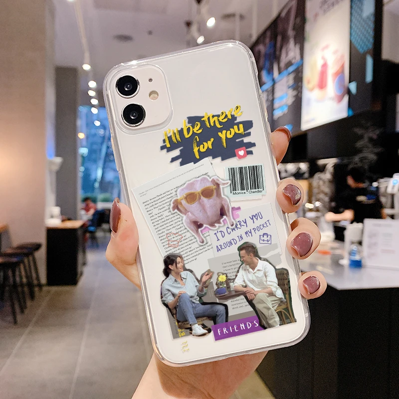 For iPhone 11 12 Pro Max 6 6s 7 8 Plus X XR XS Max 13 Pro Max Case For Samsung Galaxy S21 S20 FE Friends Soft TPU Cover