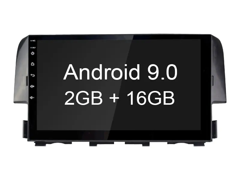 2GB RAM 16GB ROM Besina 10,1 дюймов Android 9,0 Автомагнитола для Honda Civic мультимедийный плеер gps навигация 2G+ 32G стерео wifi RDS видео - Цвет: 2GB RAM 16GB ROM