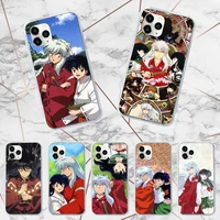 inuyasha japan anime phone case for iphone 11 12 pro xs max 8 7 6 6s plus x 5s se 2020 xr luxury brand shell funda coque