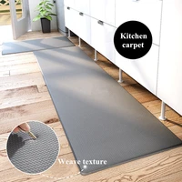 european style elegant kitchen leather floor mat non slip oil proof stain resistant home no wash long kitchen carpet foot pad