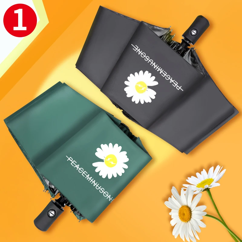 

Automatic Umbrella Large Folding Sun-Proof UV-Proof Dual-Use Sun Umbrella for Men and Women