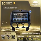 Автомагнитола EKIY T7 QLED DSP Android 10 для Mazda 2 2007-2014 мультимедийный плеер Carplay GPS Navi магнитофон 2DIN