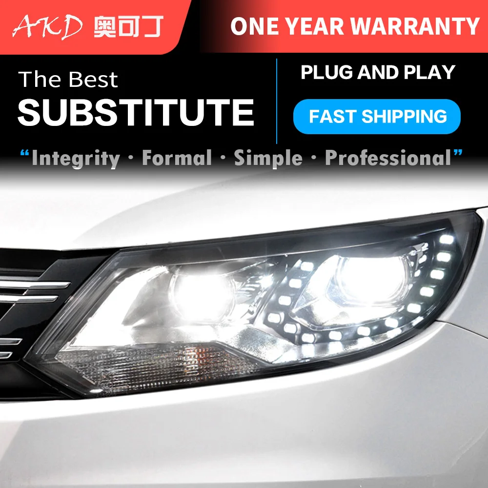 Из 2 предметов Автомобильные фары автомобильной Запчасти для Tiguan 2013 2014 2016 головка