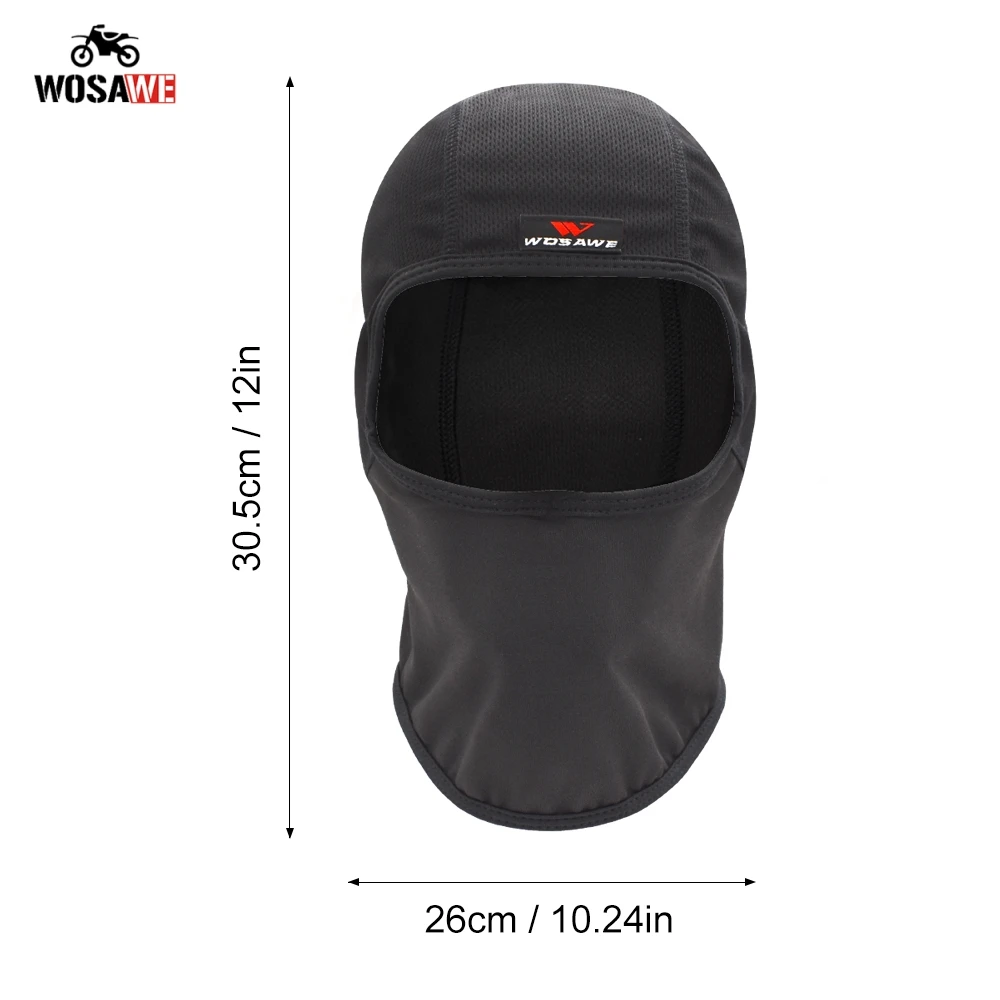 WOSAWE Motorcycle Racing Inner Cap Sweat Breathable Balaclava Cycling Face Mask Snowboard Bicycle Tactical Hat |