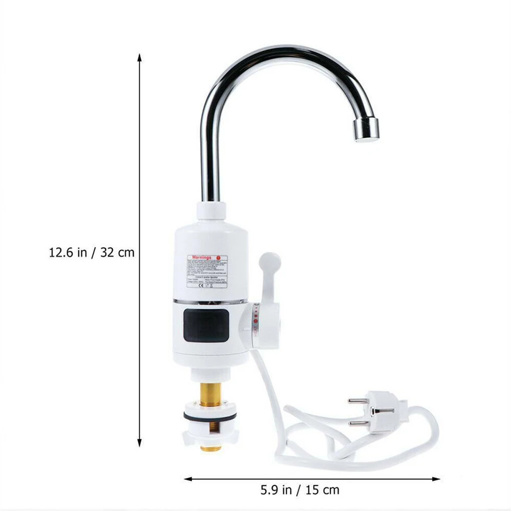 3000 Вт Электрический светодиодный кран Мгновенный водонагреватель Tankless холодной