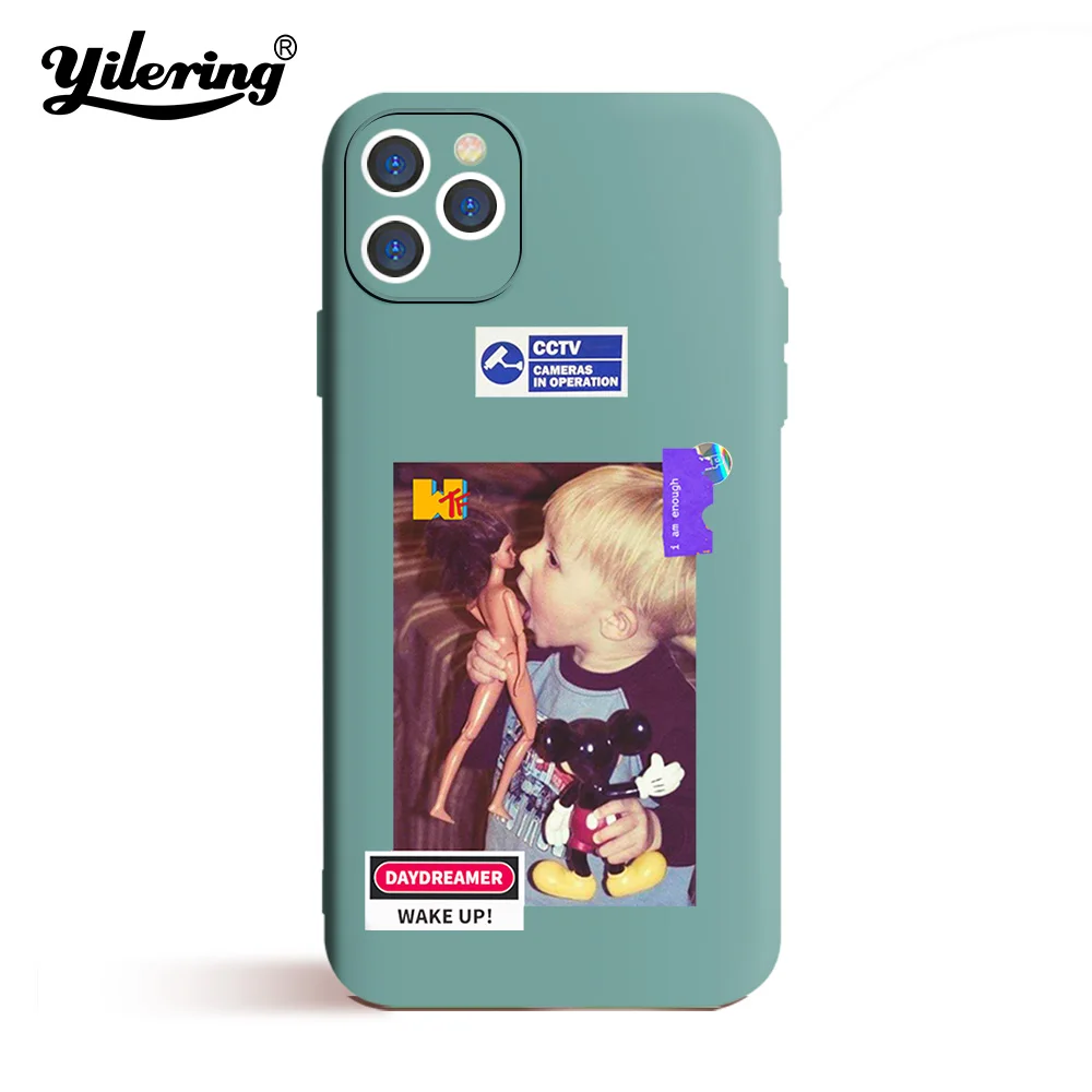 Fashion Funny Boys  For Case iPhone 11 Pro XS Max XR X 12 Mini Pro dark night green Case for iPhone SE 2020 7 8 Plus XS X Cover