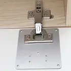 Надежная петлевая панель, легкая в установке, нержавеющая сталь стальной кухонный шкаф, ремонтная пластина для дверных петель аксессуар для шкафа