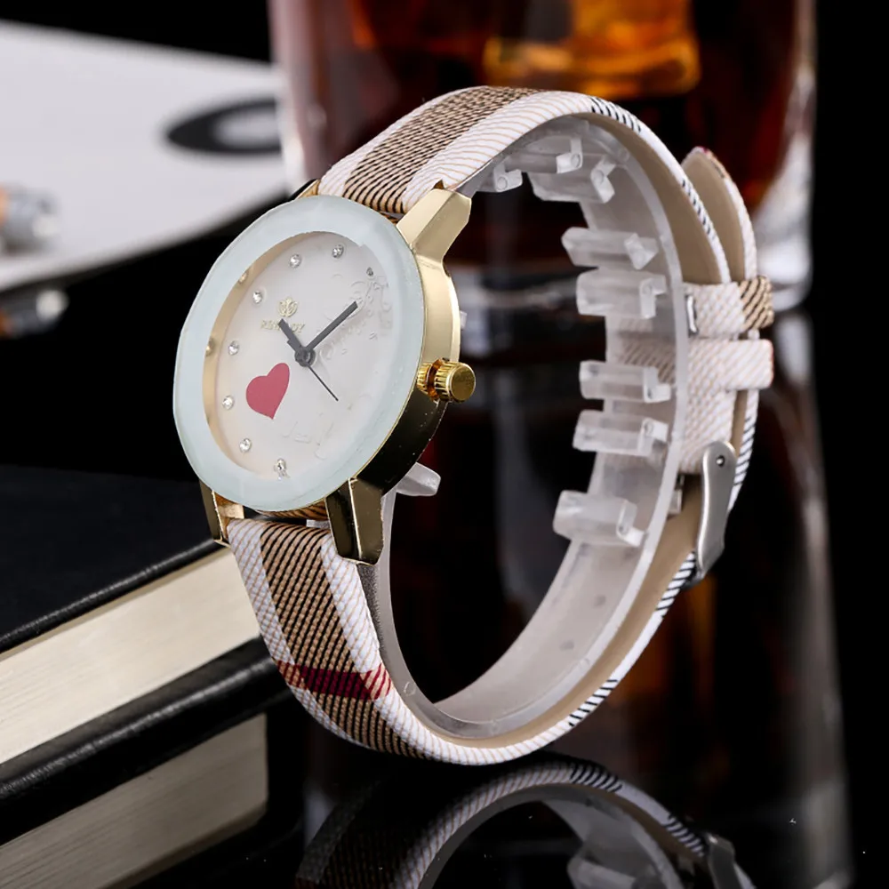 Женские часы с браслетом женские модные кварцевые аналоговые кожаным ремешком