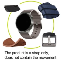 leather watchbands bracelet black blue gray brown cowhide watch strap for women men 22mm wrist band for huawei gt2 pro
