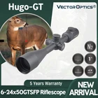 Оптический прицел Vector Optics Hugo 6-24x50 GT, 1 дюйм, 10Y, с подсветкой, стеклянная сетка, револьверный замок, боковой Фокус, 223 308, для охоты