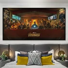 Постер из фильма Мстители 10 лет Disney, настенное искусство, Картина на холсте для детской комнаты, домашний декор, квадратный подарок