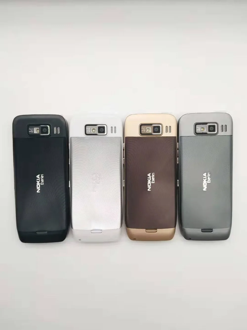 E52 Nokia E52 wifi gps JAVA 3g разблокированный мобильный телефон трубка Русский Арабский Иврит Клавиатура Телефон Восстановленный
