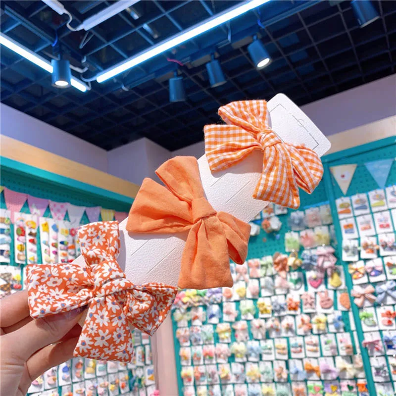 3 шт./компл. детские заколки для волос с цветочным принтом Детская шпилька в