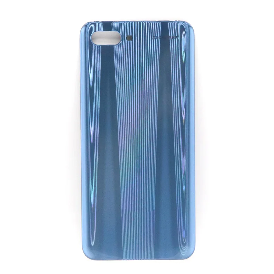 Для huawei Honor 10 крышка батареи задняя крышка Стекло чехол задняя крышка корпуса для huawei Honor 10 крышка батареи с камерой стекло объектив - Цвет: Gray No Lens