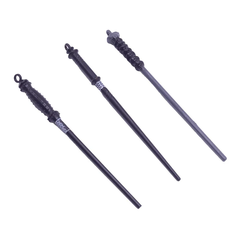 

European Myth Magic Wood WAND Necklace Keychain Model Set Cartoon Props