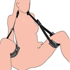 Бондаж Шестерни ограничения раб наручники для секса Открыть ног до щиколотки на шею манжеты комплект флирт интимные игрушки для женщин секс-продукты
