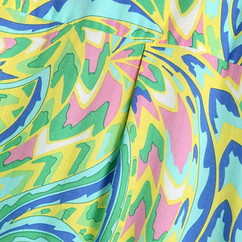 Женское винтажное платье-рубашка средней длины, платье с цветочным принтом, отложным воротником и рукавом три четверти, свободное платье на пуговицах