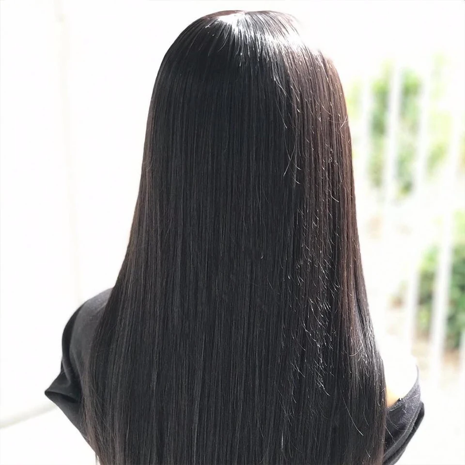 Прямые парики на сетке 2x6 из человеческих волос предварительно выщипанные с