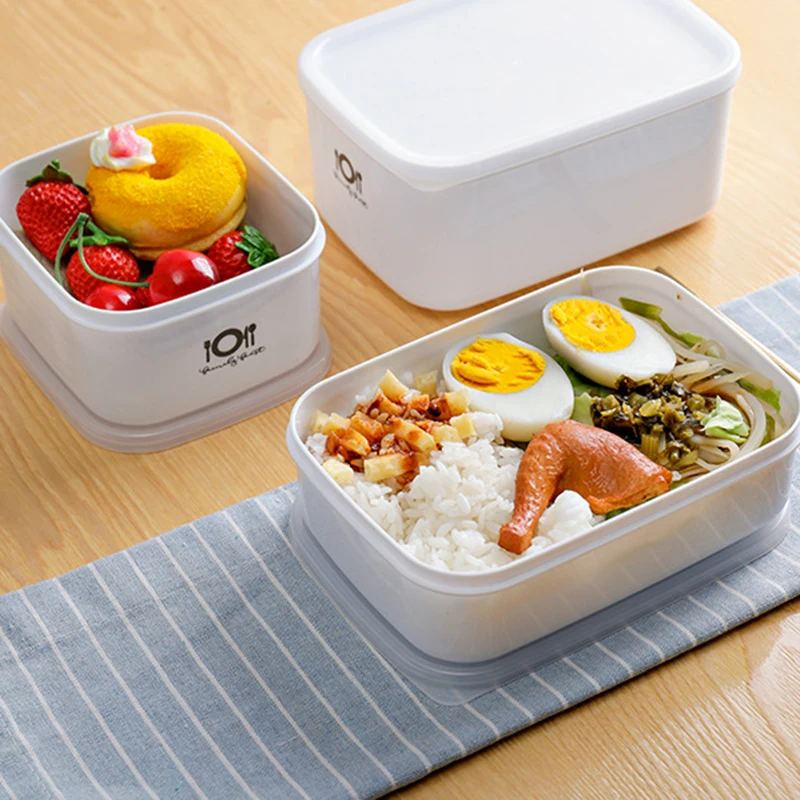 

Japanese-Style Lunch Box Household Kitchen Refrigerator Fresh-Keeping Box Sealed Storage Box Microwave Heating Lunch Box