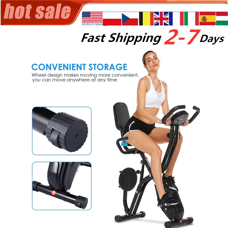 

Fitness Bicycle Time Speed Calories Display Spinning Bike Cardio Trainer Fat Burning Lose Weight 120KG Load Indoor Exercise Bike