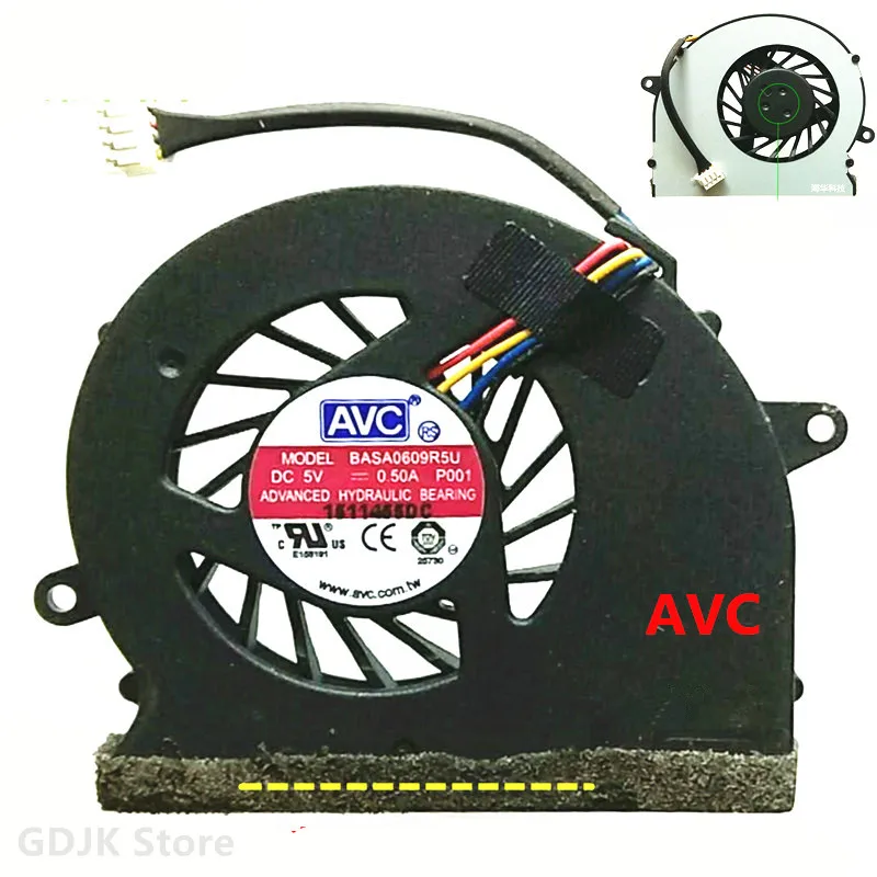 

Новый вентилятор ЦП AVC BASA0609R5U P001 5 в 0,5 А для Acer Revo RL100, вентилятор охлаждения ЦП