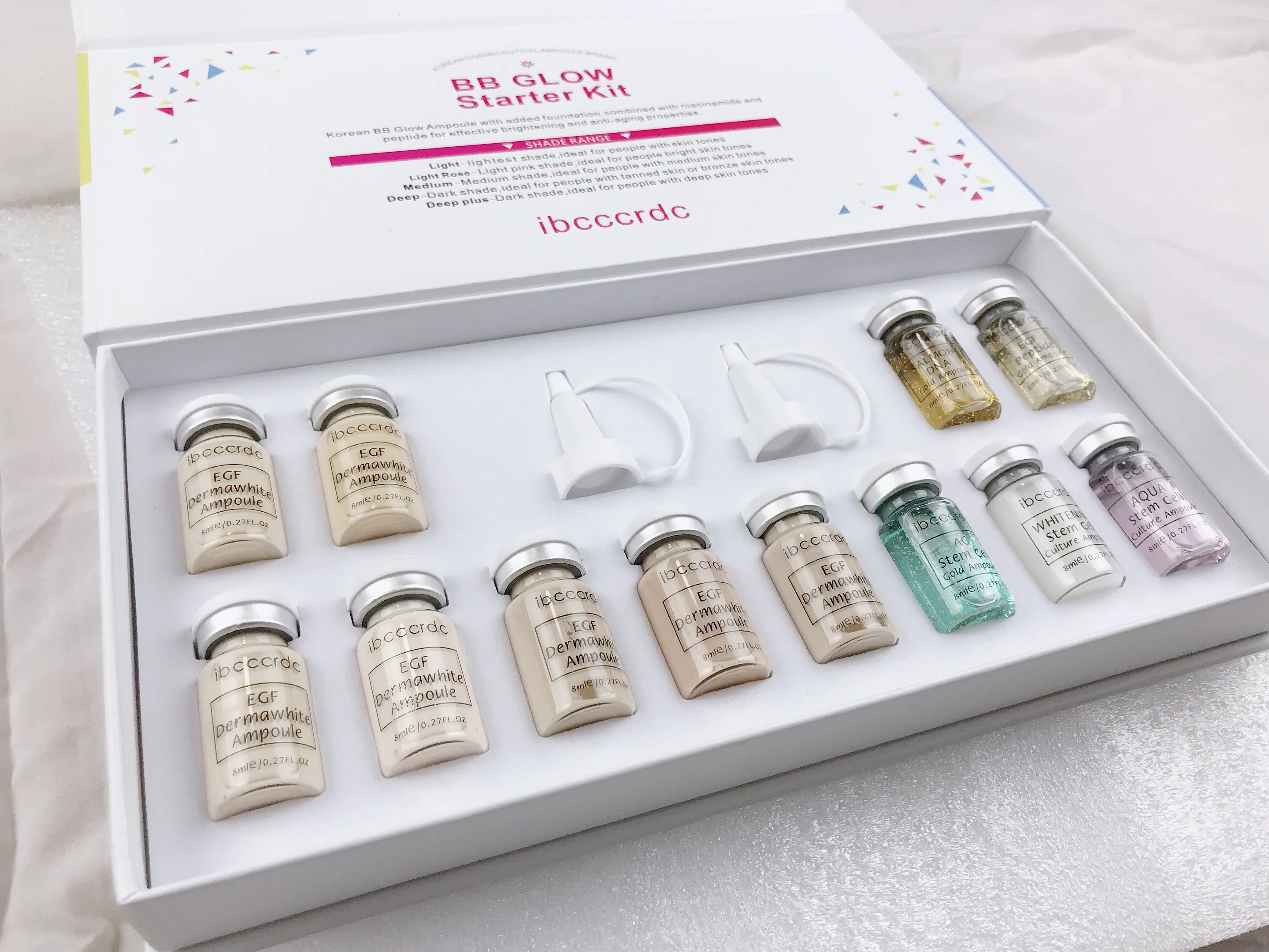 

BB SERUM Kit Dermawhite meso BB Treatment Cream Mesowhite Make Up Liquid Foundation Professional for Skin Tone-up Treatment