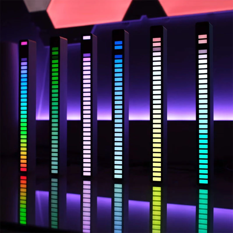 RGB-управление звуком светодиодный индикатор звукового сигнала с голосовой