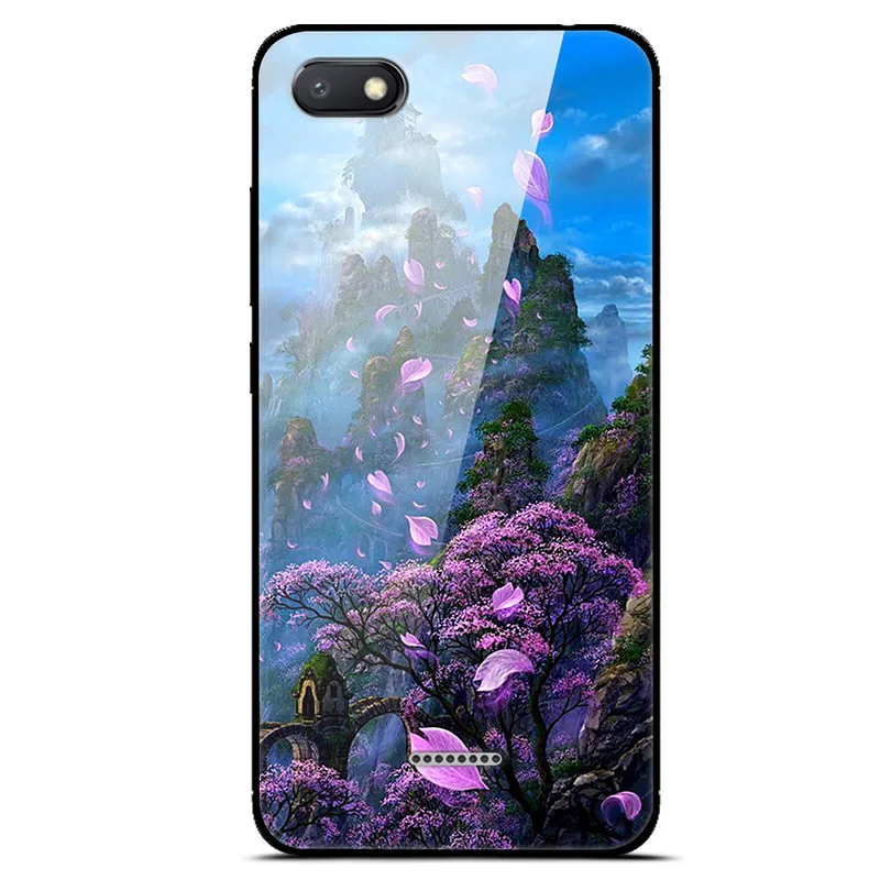 12 For Xiaomi Redmi 6A Case Cover Luxury Tempered Glass Case Phone Cover For Xiomi Redmi 6A 6 A A6 Phone Back Fundas Redmi 6A Case - Цвет: 12