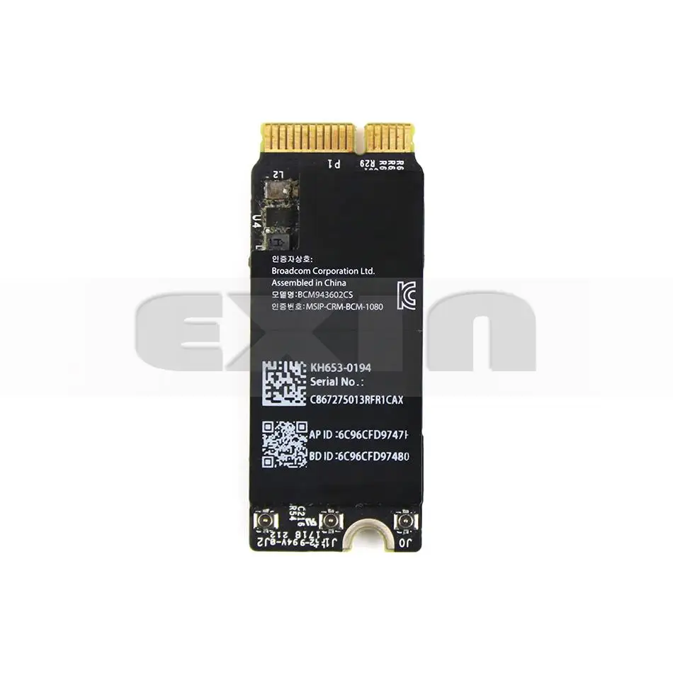 Wi-Fi адаптер Broadcom BCM943602CS 1750 Мбит/с 802.11AC Bluetooth 4 0 BCM43602CS A1425 A1502 A1398 | Компьютеры и офис